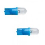 2x ampoule 12v 5w t10 w2, 1x9, 5d led bleu compteur temoin interieur tableau de bord voiture moto scooter ...