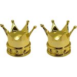 2x bouchon de valve capuchon forme couronne roi reine plastique schrader pneu v�lo moto auto voiture ...