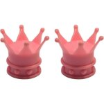 2x bouchon de valve capuchon forme couronne roi reine plastique schrader pneu v�lo moto auto voiture ...