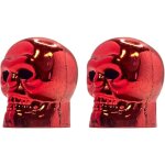 2x bouchon de valve capuchon forme t�te os skull plastique schrader pneu v�lo moto auto voiture quad ...