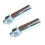 2x clavette pedalier velo diametre 9mm longueur 40mm mobylette vintage manivelle solex motobecane