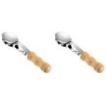 2x instrument de cuillres musicales avec manche en bois instrument de percussion avec manche en bois ...
