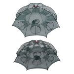 2x pliable 8 côtés 8 trous / 16 trous automatique filet de pêche filet d'atterrissage piège fonte dip ... 2x pliable 8 côtés 8 trous / 16 trous automatique filet de pêche filet d'atterrissage piège fonte dip ...