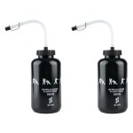 2x shoke bouteille d'eau de crosse avec longue paille en plastique sans bpa bouteille d'eau de boxe de ...