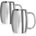 2x tasse en acier inoxydable xl - chope a bière de 400 ml en acier inoxydable 304 - tasse en acier inoxydable ... 2x tasse en acier inoxydable xl - chope a bière de 400 ml en acier inoxydable 304 - tasse en acier inoxydable ...