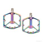 2x vtt p�dales v�lo de route avec antid�rapant ongles largeur p�dales color�es color�