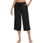 3 / 4 pantalon femme léger jambe large pantalons de jogging taille haute pants pantacourt bas de yoga ... 3 / 4 pantalon femme léger jambe large pantalons de jogging taille haute pants pantacourt bas de yoga ...