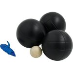 3 boules de petanque noires xaequo