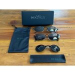 3 paires de lunettes matrix : agent smith + neo simulator + morpheus + pochettes