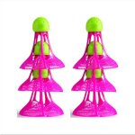 3 paquets de 6 pièces de badminton en nylon coupe - vent, en plastique, durable, pour l'entraînement ... 3 paquets de 6 pièces de badminton en nylon coupe - vent, en plastique, durable, pour l'entraînement ...