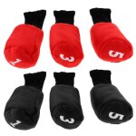 3 pcs / set interchangeables peluches tissu tte de club de golf applicable nombre etiquette tissu club ...
