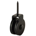 3 poulies a piton fixe diam�tre 30mm, cordage maxi 5mm