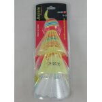 3 volants de badminton multicolores en plastique sport de raquettes