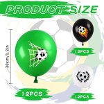 36 pièces ballons sur le thème du football, ballons de football noirs et verts, ballons de football en ... 36 pièces ballons sur le thème du football, ballons de football noirs et verts, ballons de football en ...