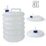 3l camping en plein air pliable seau sac a eau conteneur avec robinet portable