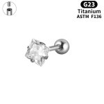 3pcs boucles d'oreilles en titane pur g23, boucles d'oreilles en forme de c?ur de pêche a quatre griffes, ... 3pcs boucles d'oreilles en titane pur g23, boucles d'oreilles en forme de c?ur de pêche a quatre griffes, ...