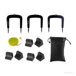 3pcs golf putting gates golf training aid metal putter goal golf accessoires