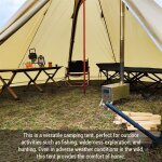 4 - 6 personnes tipi tente chaude avec pole jack camping pyramide tipi tente pour camping sac  dos ...