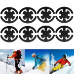 4 / 8pcs en plastique casque de ski masque titulaires neige casque masque boucle clips de montage facile ...