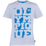 4 ans - t - shirt - olympique de marseille - om - blanc - manches courtes - enfant garon