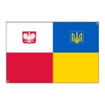 4 holes in 4 corners 90x150 cm banni�re polonaise pour la d�coration int�rieure ou ext�rieure, banni�re ...