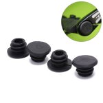 4 pc / lot bouchon d'extrmit noir vlo noir mini poigne en caoutchouc guidon barre embouts bouchons ...