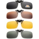 4 pcs clip lunettes de soleil, surlunettes de soleil, lunette polarisante peche, polarises, lgres, ...
