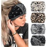 4 pcs extra large serre tte femme elastique bandana yoga sport foulard cheveux femme multicolore headband ...