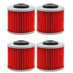 4 pcs filtre a huile pour yamaha xvs650 xvs 650, programme gstar classic 650 1998 - 2006 xv250 xv 250 ...