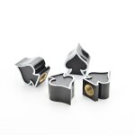 4 pi�ces universel montagne noir coeur auto voiture pneu air valve bouchons v�lo pneu valve bouchon roue ...