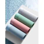4 pices culottes pour hommes cool lisse confortable respirant boxeurs pour hommes glace soie sport fitness ...