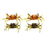 4 pi�ces de mat�riel de p�che, simulation de leurre souple yd1765