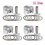 4 sets 55. 50mm segments de piston 56mm, pour honda cb400 cb - 1 cb1 cb 1 cb400sf vtec 55. 25 i ii iii ...