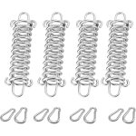 4 sets of tension springs with hooks, shade sail fixing, stainless steel, high strength pull spring, ... 4 sets of tension springs with hooks, shade sail fixing, stainless steel, high strength pull spring, ...