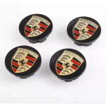 4 x centre de roue cache moyeu noir 76mm porsche logo couleur 4 x centre de roue cache moyeu noir 76mm porsche logo couleur