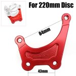 43mm red for 220mm etrier de frein universel pour moto, 2 pistons, lancement de 84mm, roue avant et arrire, ...