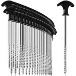 48 x steel tent pegs ¿ heavy duty ground pegs with thread for camping and outdoors ¿ ideal for normal ... 48 x steel tent pegs ¿ heavy duty ground pegs with thread for camping and outdoors ¿ ideal for normal ...