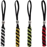 4pcs 4 couleurs de cordons de couteau avec perles 15cm de longe tressée avec alliage de crâne paracorde ... 4pcs 4 couleurs de cordons de couteau avec perles 15cm de longe tressée avec alliage de crâne paracorde ...