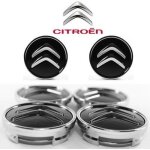 4pcs cache moyeux citroen enjoliveurs de 60 mm pour c2 c4 c5 c6 c - quatre logo noir / chrom