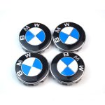 4pcs logo bmw 56mm centre de roue cache moyeu jante embl�me bleu blancjantes insigne