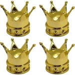 4x bouchon de valve capuchon forme couronne roi reine plastique schrader pneu v�lo moto auto voiture ...