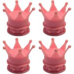 4x bouchon de valve capuchon forme couronne roi reine plastique schrader pneu v�lo moto auto voiture ...