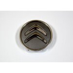 4x logo jante pour citro�n gris fonce 60mm cache moyeu centre de roue embl�me