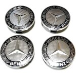 4x logo jante mercedes benz argent 75mm cache moyeu centre de roue emblme
