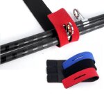 5 / 10pcs canne a p�che porte - cravate sangle ceinture s'attaquer elastique wrap bande support de poteau ...