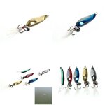 5 couleurs 3. 4 cm 9g mtal paillettes avec plume leurres de pche cuillre leurre dur appts basse brochet ...