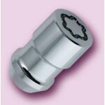 5 ecrous antivol chrome 12x1. 5 / douille 21mm