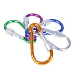 5 pi�ces bouton d'escalade mousqueton pour porte - cl�s cha�ne mini gourde en alliage d'aluminium porte ...