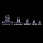 5 pi�ces clair mouche attachant des clips en plastique doublage pince hackle tenant des outils 22mm, ...