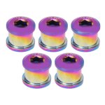 5 pices 6. 5mm vis de plateau unique de vlo en alliage de titane protection contre la rouille boulons ...